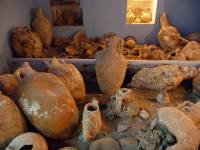 Ancient amphoras in Valsamidis Sea World Museum (Kalymnos Island)